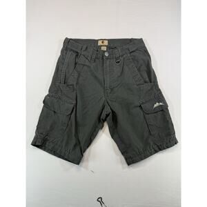 Trail Life USA Ripstop Cargo Shorts Men’s Small Green – Missing Zip-Off Zippers